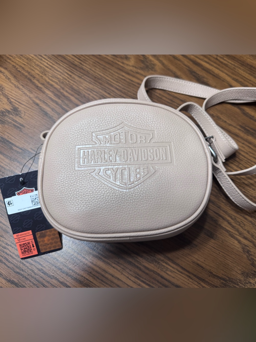 Harley-Davidson Black and Orange Branded Tag